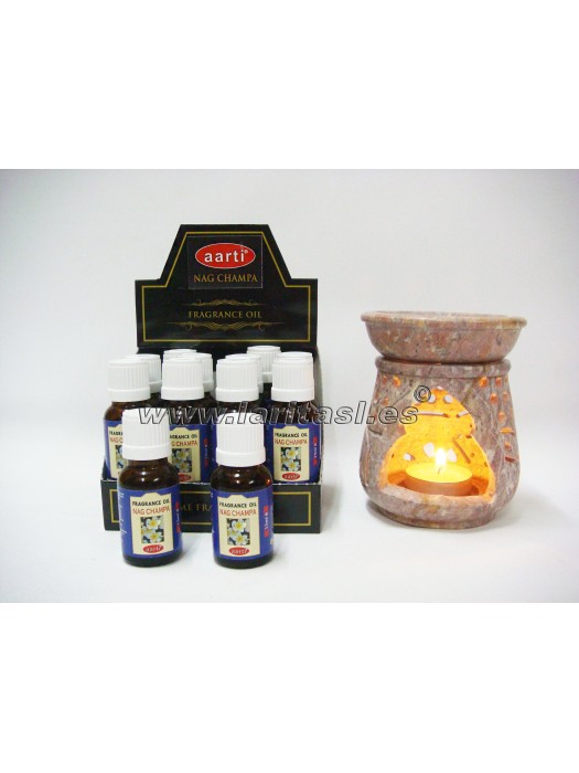 Oleo perfumado Aarti Nag Champa 15ml (pack 12)